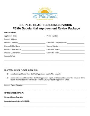 st pete beach building department.